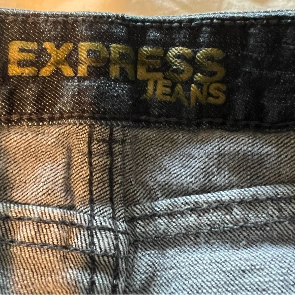 EXPRESS WOMENS JEANS SKINNY‎ MID RISE DARK RINSE SIZE 4 - Picture 4 of 8